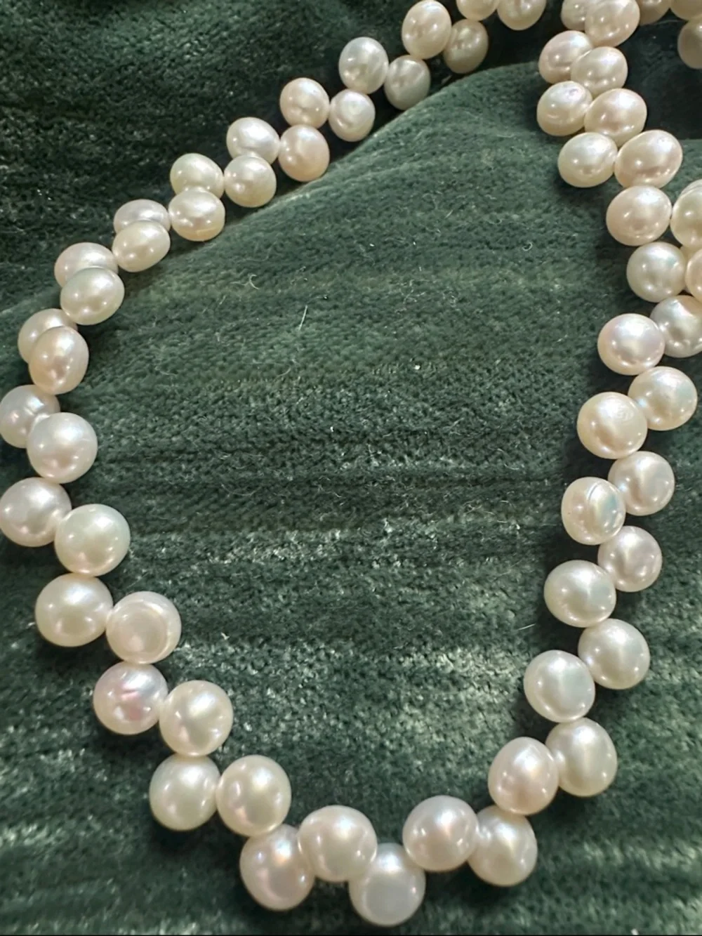 925 Cultured Pearl Necklace with Mother of Pearl